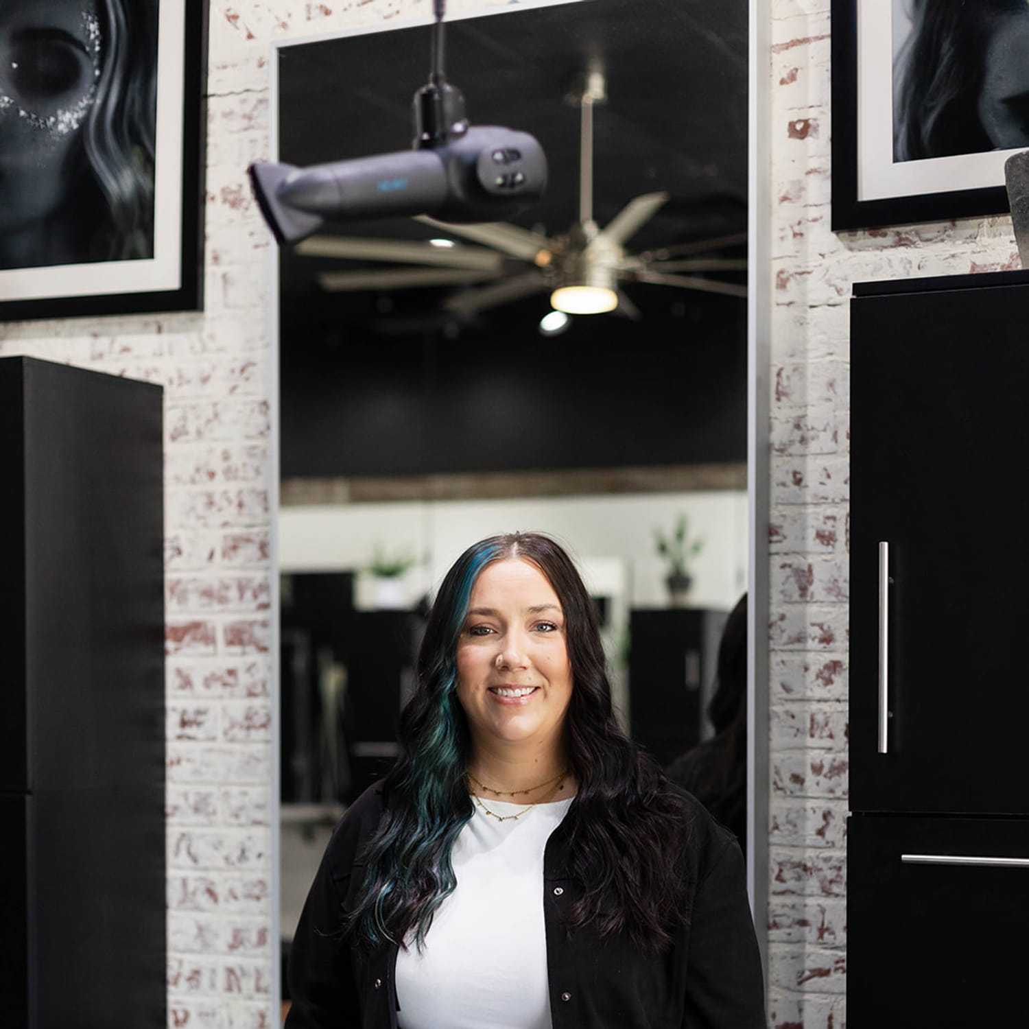 Portrait of Natalie Scott, a professional stylist at Salon361, showcasing their expertise and style.